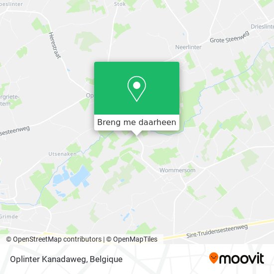 Oplinter Kanadaweg kaart