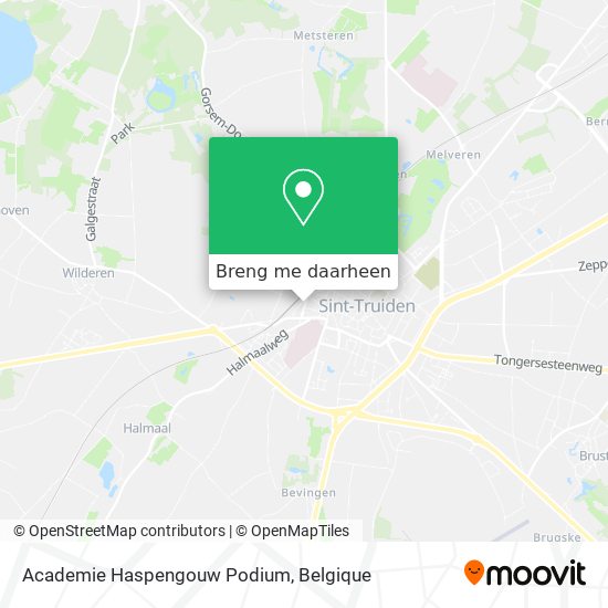 Academie Haspengouw Podium kaart