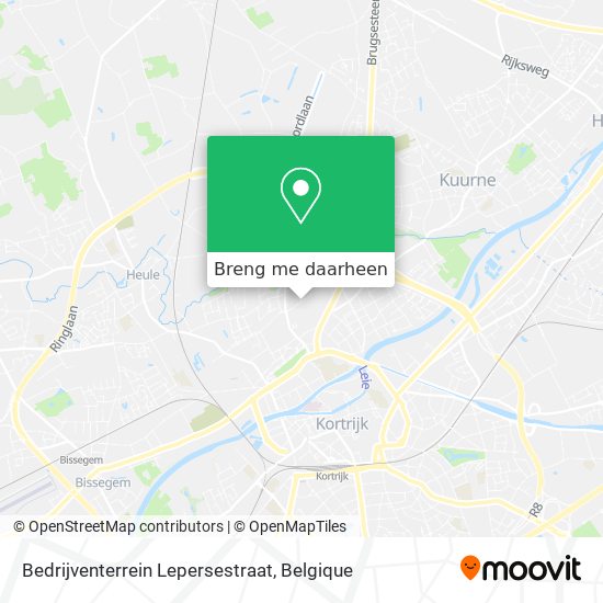 Bedrijventerrein Lepersestraat kaart