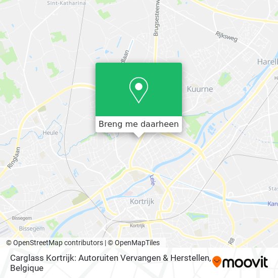 Carglass Kortrijk: Autoruiten Vervangen & Herstellen kaart