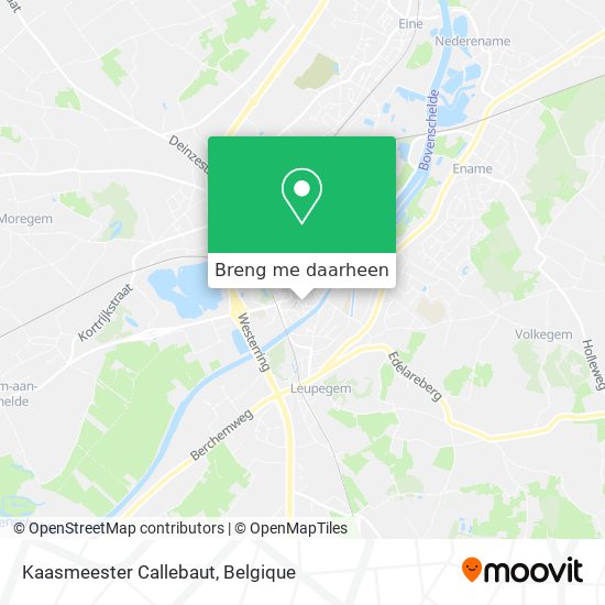 Kaasmeester Callebaut kaart