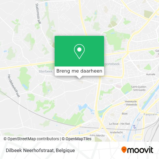 Dilbeek Neerhofstraat kaart