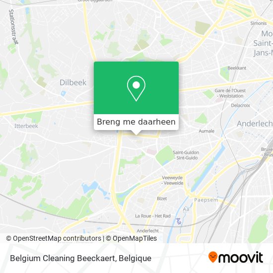 Belgium Cleaning Beeckaert kaart