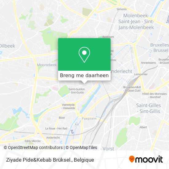 Ziyade Pide&Kebab Brüksel. kaart