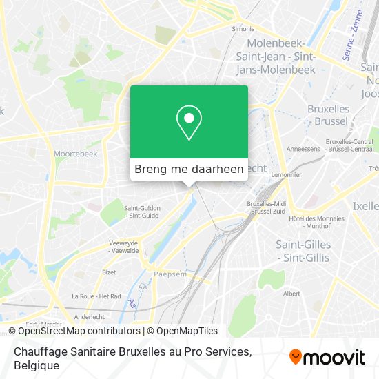 Chauffage Sanitaire Bruxelles au Pro Services kaart