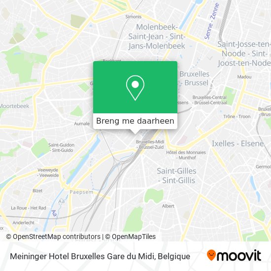 Meininger Hotel Bruxelles Gare du Midi kaart