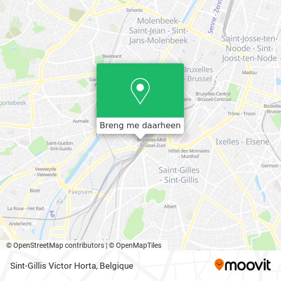 Sint-Gillis Victor Horta kaart