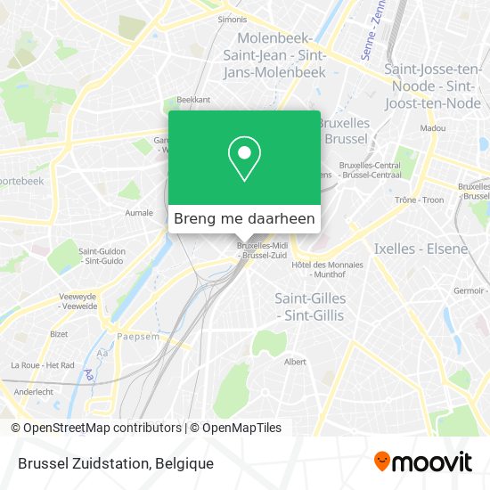 Brussel Zuidstation kaart
