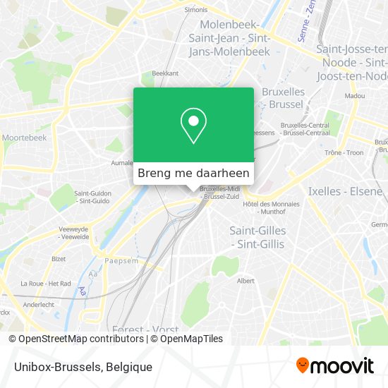 Unibox-Brussels kaart