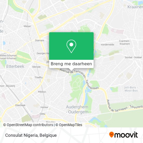 Consulat Nigeria kaart
