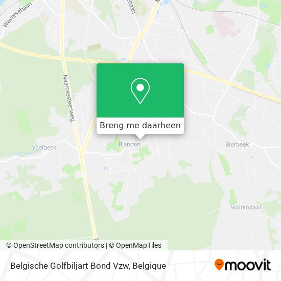 Belgische Golfbiljart Bond Vzw kaart