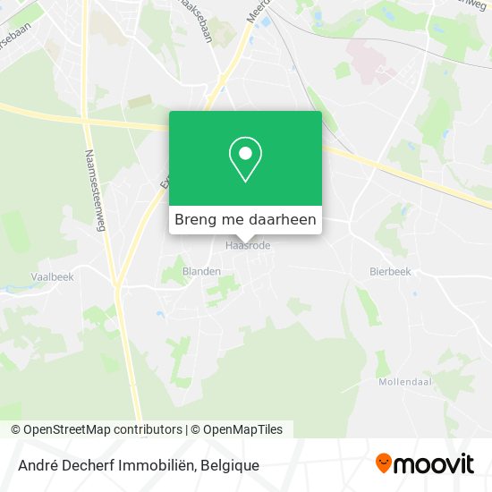 André Decherf Immobiliën kaart