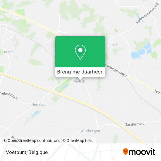 Voetpunt kaart