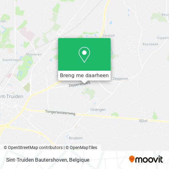 Sint-Truiden Bautershoven kaart