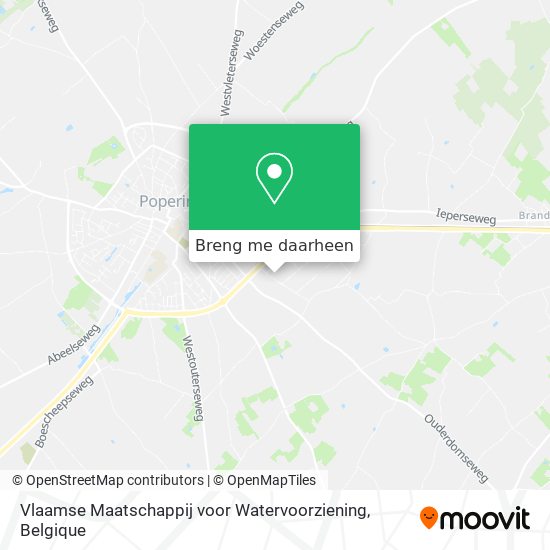 Vlaamse Maatschappij voor Watervoorziening kaart