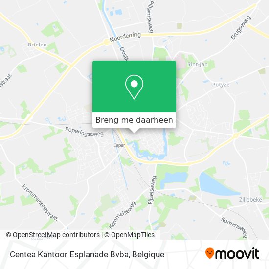 Centea Kantoor Esplanade Bvba kaart
