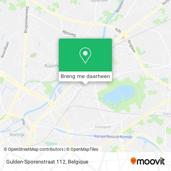 Gulden-Sporenstraat 112 kaart