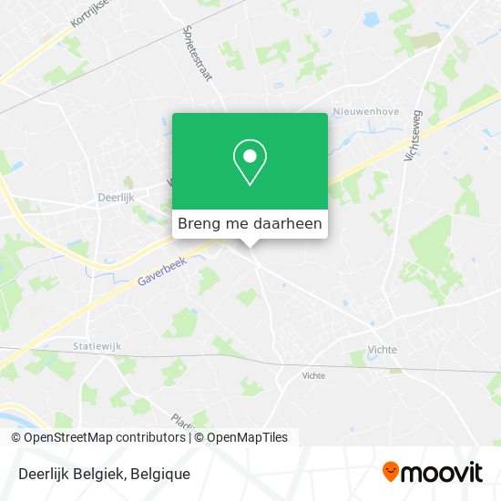 Deerlijk Belgiek kaart