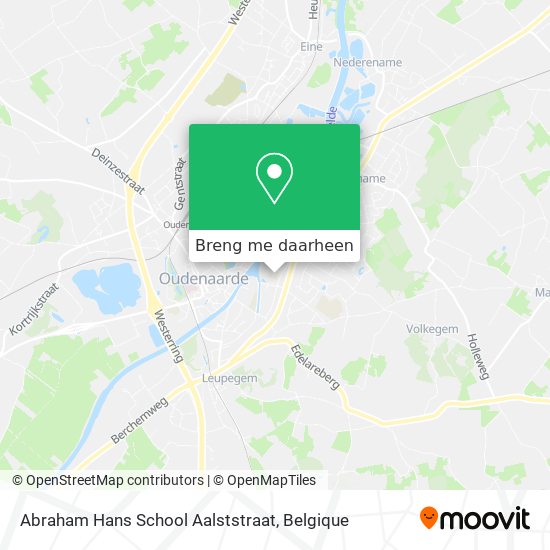 Abraham Hans School Aalststraat kaart