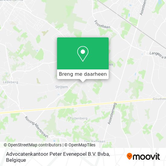 Advocatenkantoor Peter Evenepoel B.V. Bvba kaart