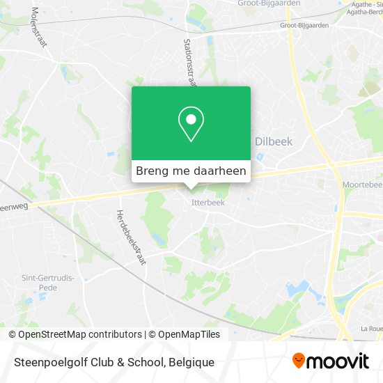 Steenpoelgolf Club & School kaart