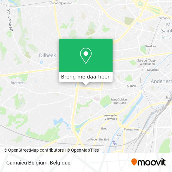 Camaieu Belgium kaart