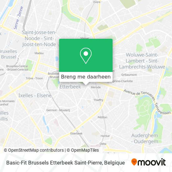 Basic-Fit Brussels Etterbeek Saint-Pierre kaart