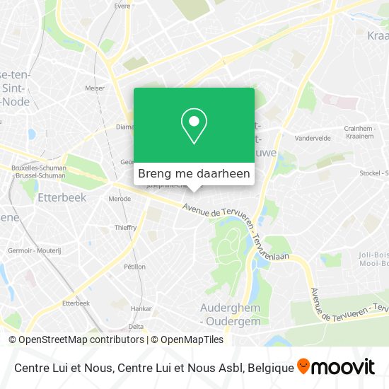 Centre Lui et Nous, Centre Lui et Nous Asbl kaart