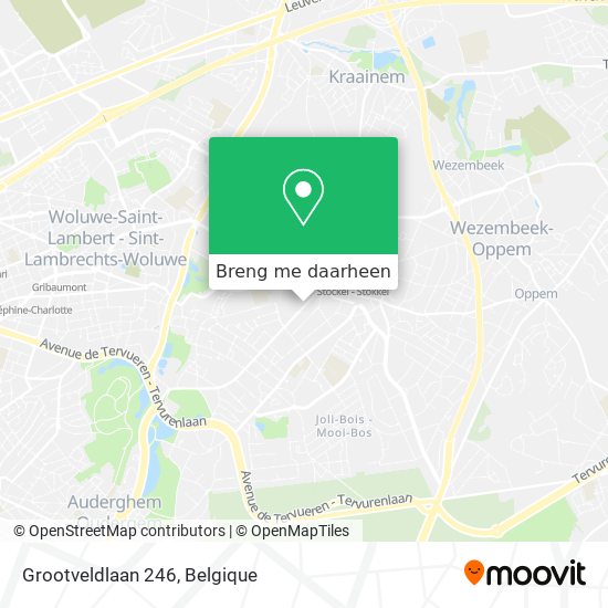 Grootveldlaan 246 kaart