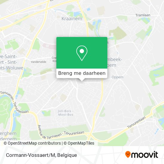 Cormann-Vossaert/M kaart