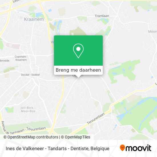 Ines de Valkeneer - Tandarts - Dentiste kaart