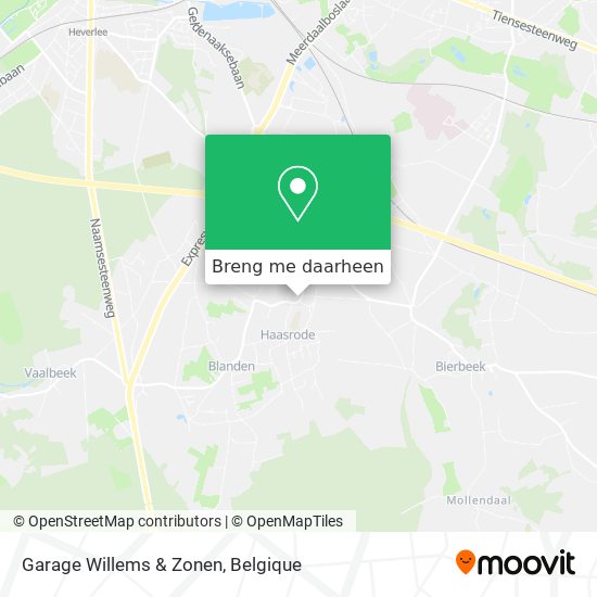 Garage Willems & Zonen kaart