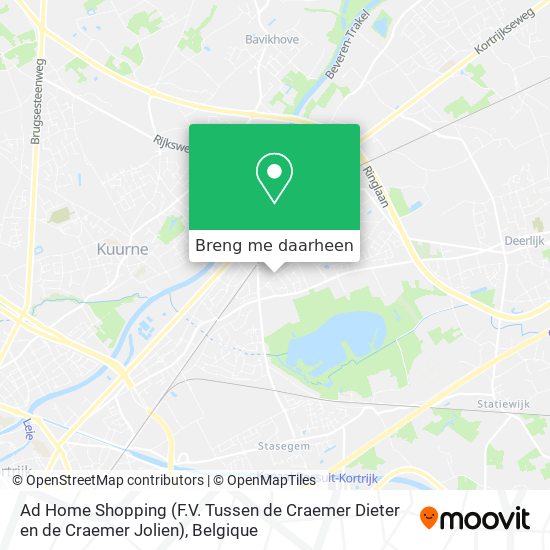 Ad Home Shopping (F.V. Tussen de Craemer Dieter en de Craemer Jolien) kaart