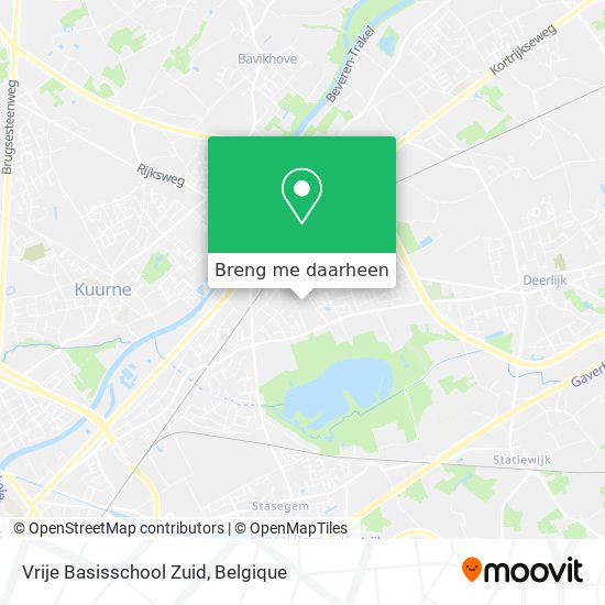 Vrije Basisschool Zuid kaart