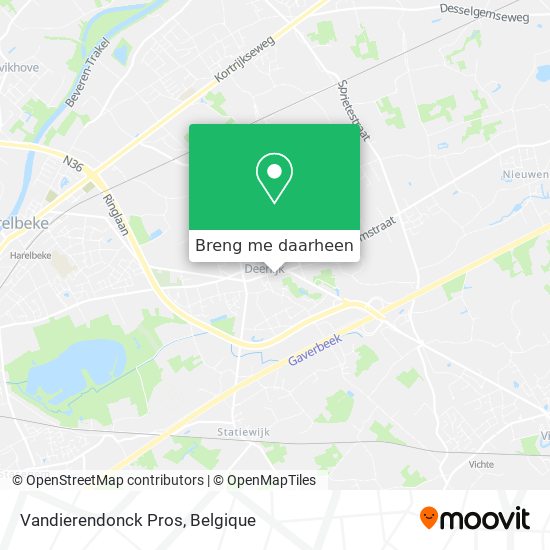 Vandierendonck Pros kaart