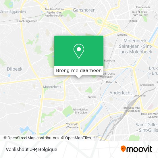 Vanlishout J-P kaart