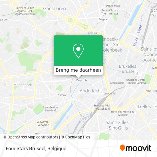 Four Stars Brussel kaart