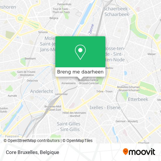 Core Bruxelles kaart