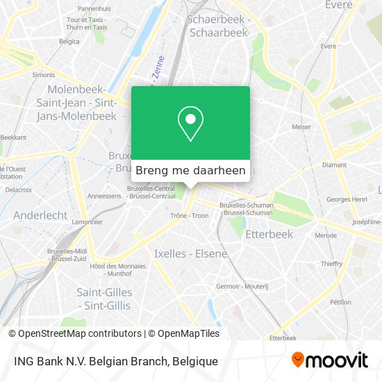 ING Bank N.V. Belgian Branch kaart