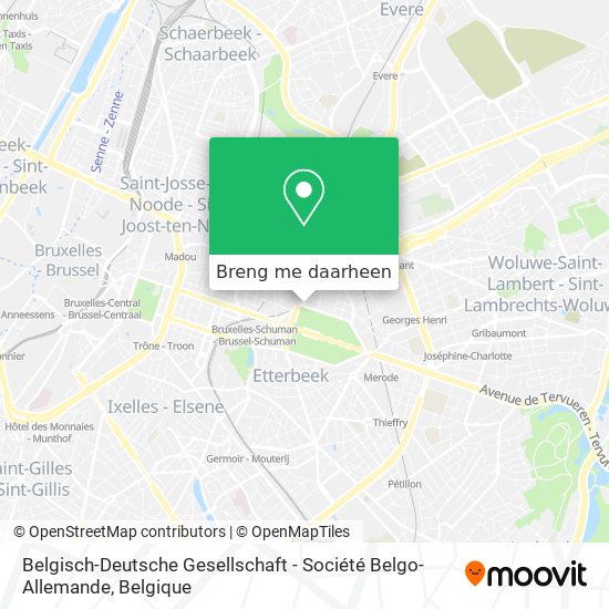 Belgisch-Deutsche Gesellschaft - Société Belgo-Allemande kaart