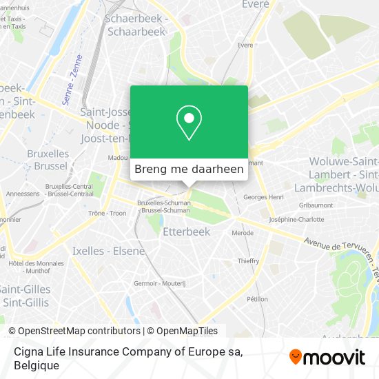 Cigna Life Insurance Company of Europe sa kaart