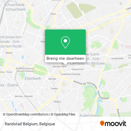 Randstad Belgium kaart