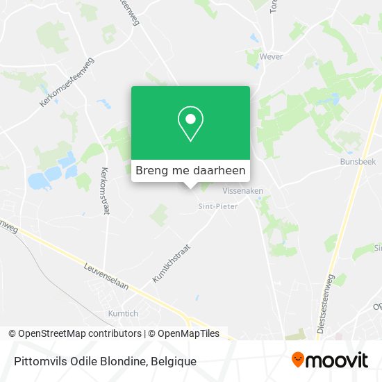Pittomvils Odile Blondine kaart