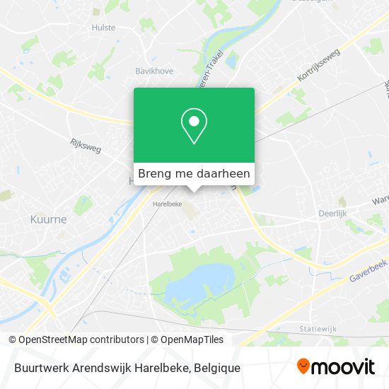 Buurtwerk Arendswijk Harelbeke kaart