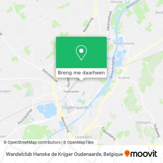 Wandelclub Hanske de Krijger Oudenaarde kaart