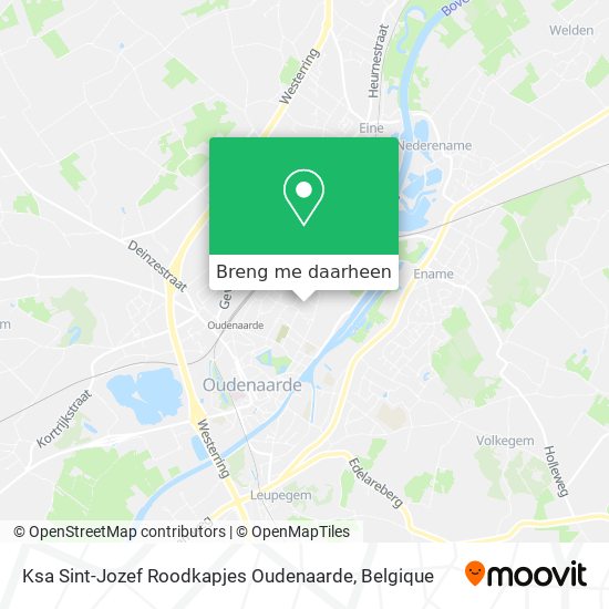 Ksa Sint-Jozef Roodkapjes Oudenaarde kaart