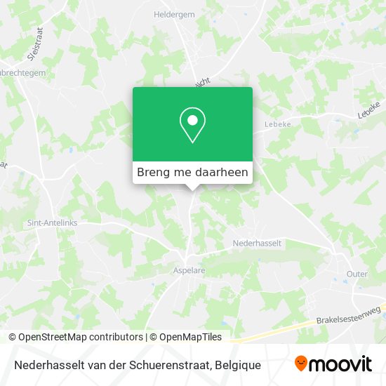 Nederhasselt van der Schuerenstraat kaart