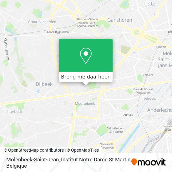 Molenbeek-Saint-Jean, Institut Notre Dame St Martin kaart