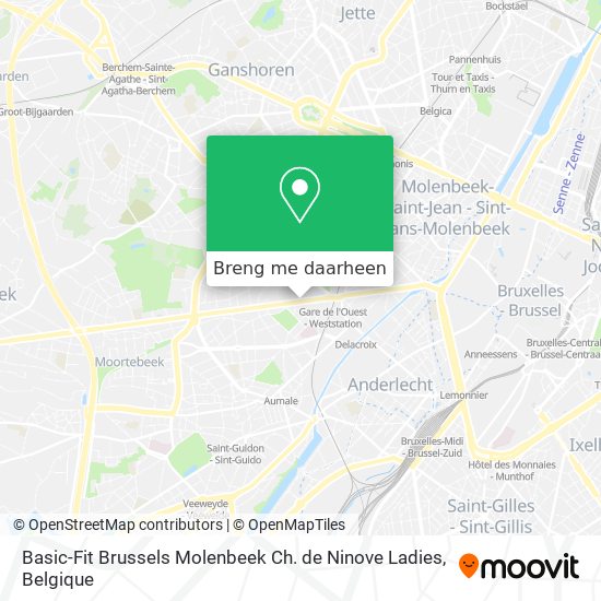 Basic-Fit Brussels Molenbeek Ch. de Ninove Ladies kaart