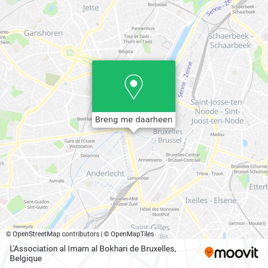 L'Association al Imam al Bokhari de Bruxelles kaart